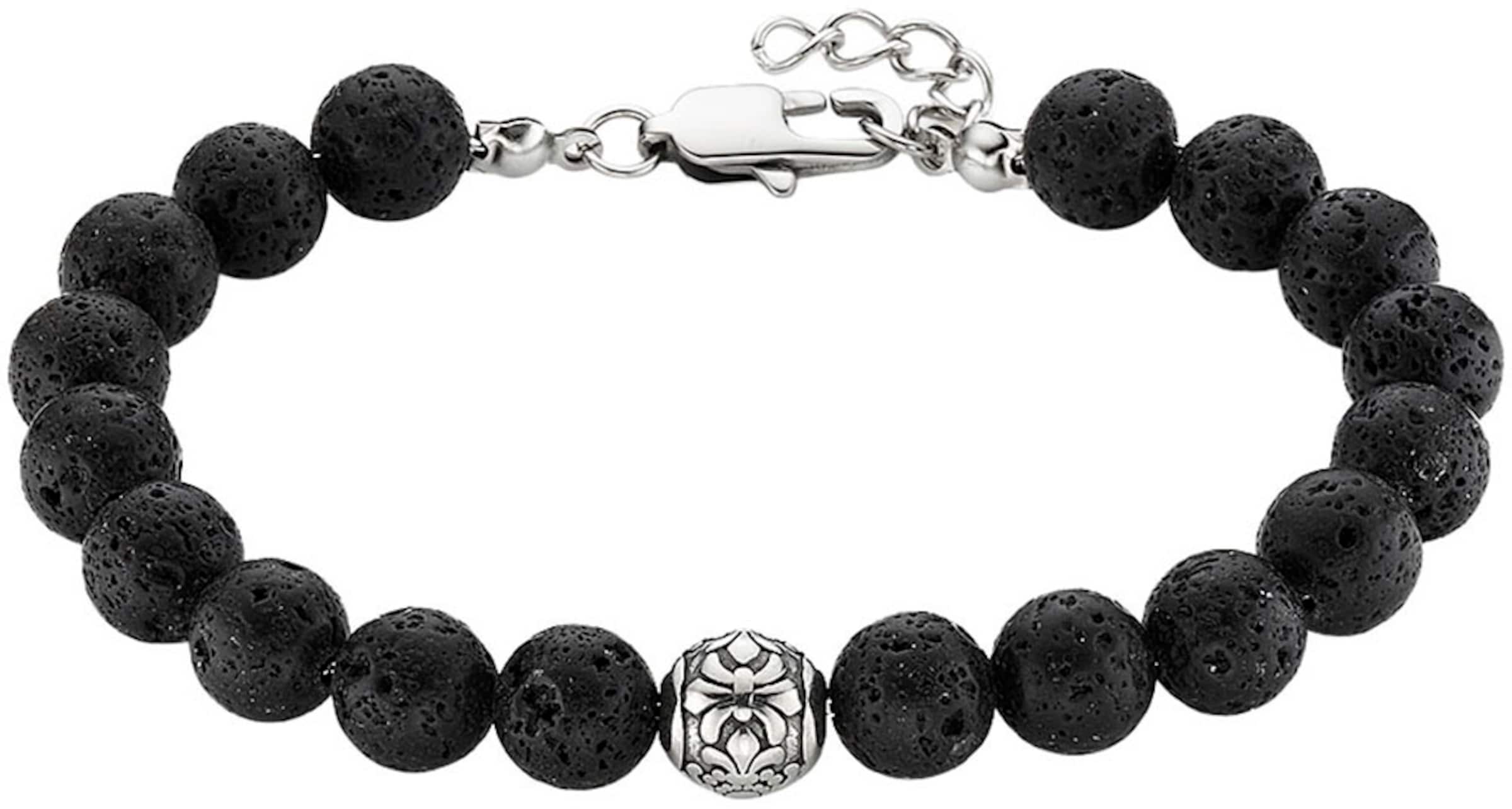 Bruno Banani LM Armband in Grau: Vorderseite