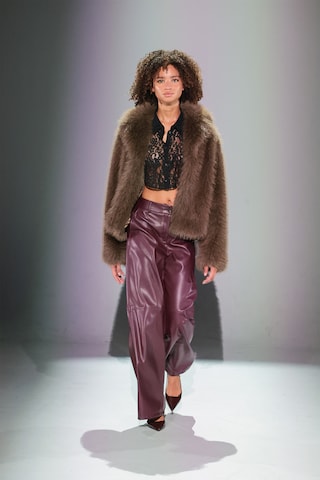 Wide Leg Pantalon WE Fashion en rouge