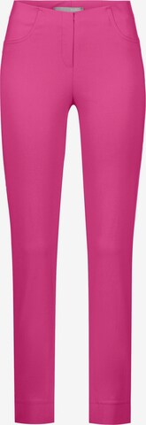 STEHMANN Slimfit Hose 'Loli' in Pink: predná strana