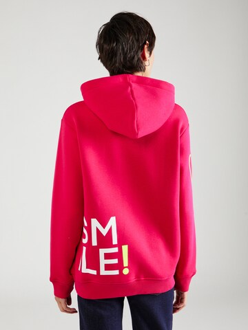 Zwillingsherz Sweatshirt 'Alissa' in Roze