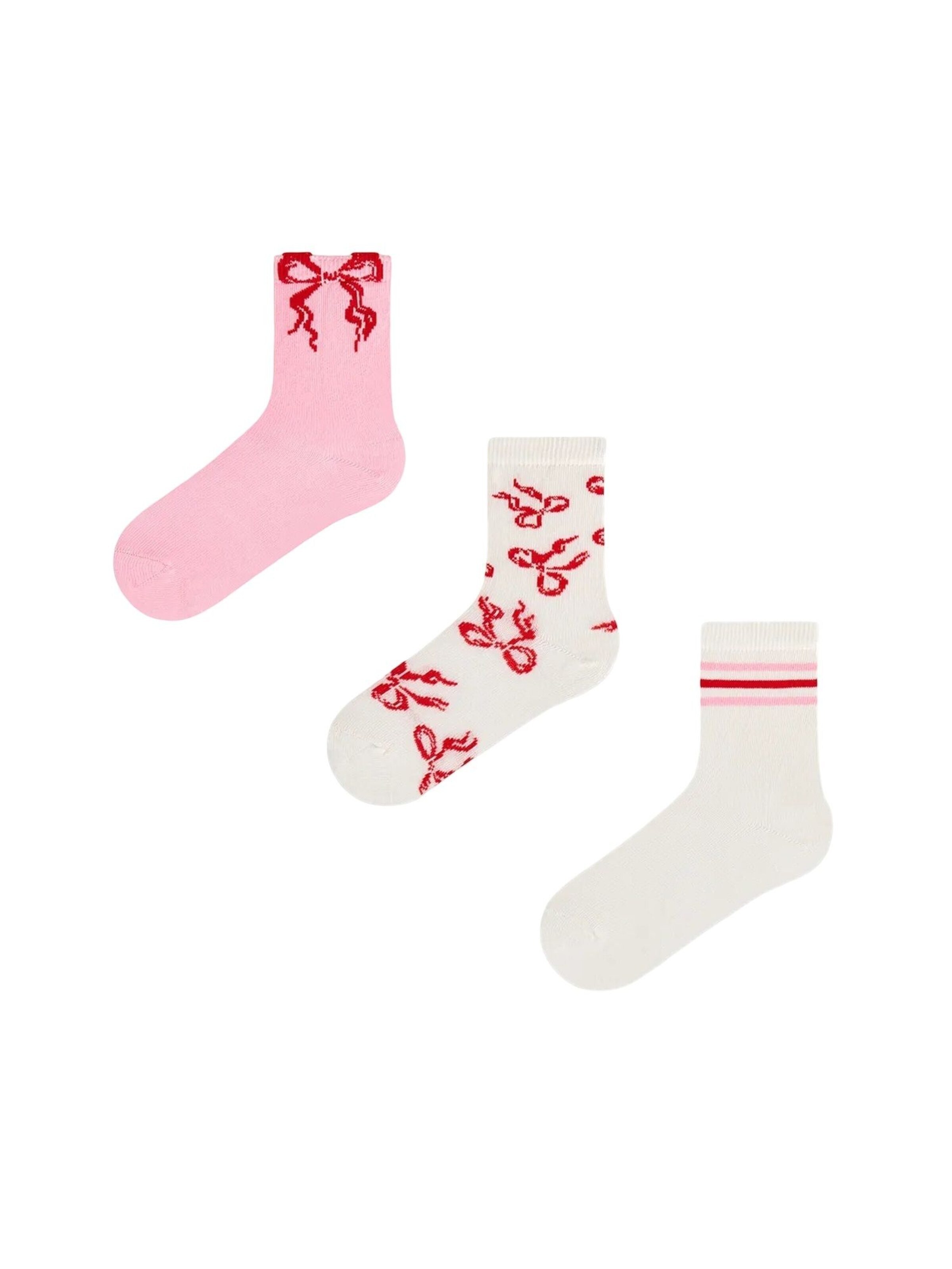 Penti Socken 'PENTI 2er-Pack Socken mit fliegendem Schleifenmuster'‌‌‌‌‌‌‌‌‌‌ in Mischfarben: Vorderseite