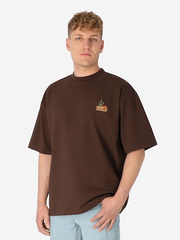 SPITZBUB Shirt 'Brown Journey' in Bruin