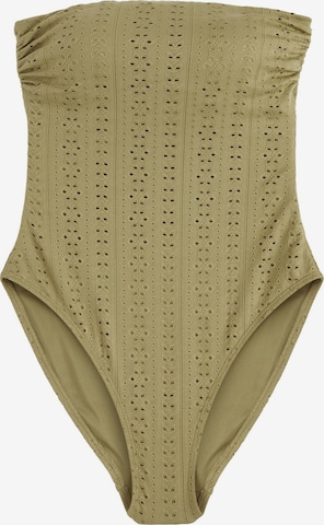 žalia Next Bandeau Maudymosi kostiumėlis: priekis