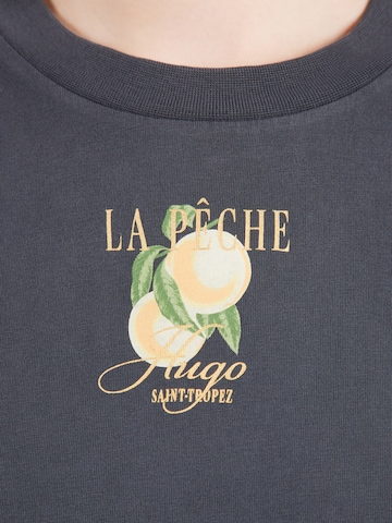 HUGO - Camisa 'Vintage' em preto