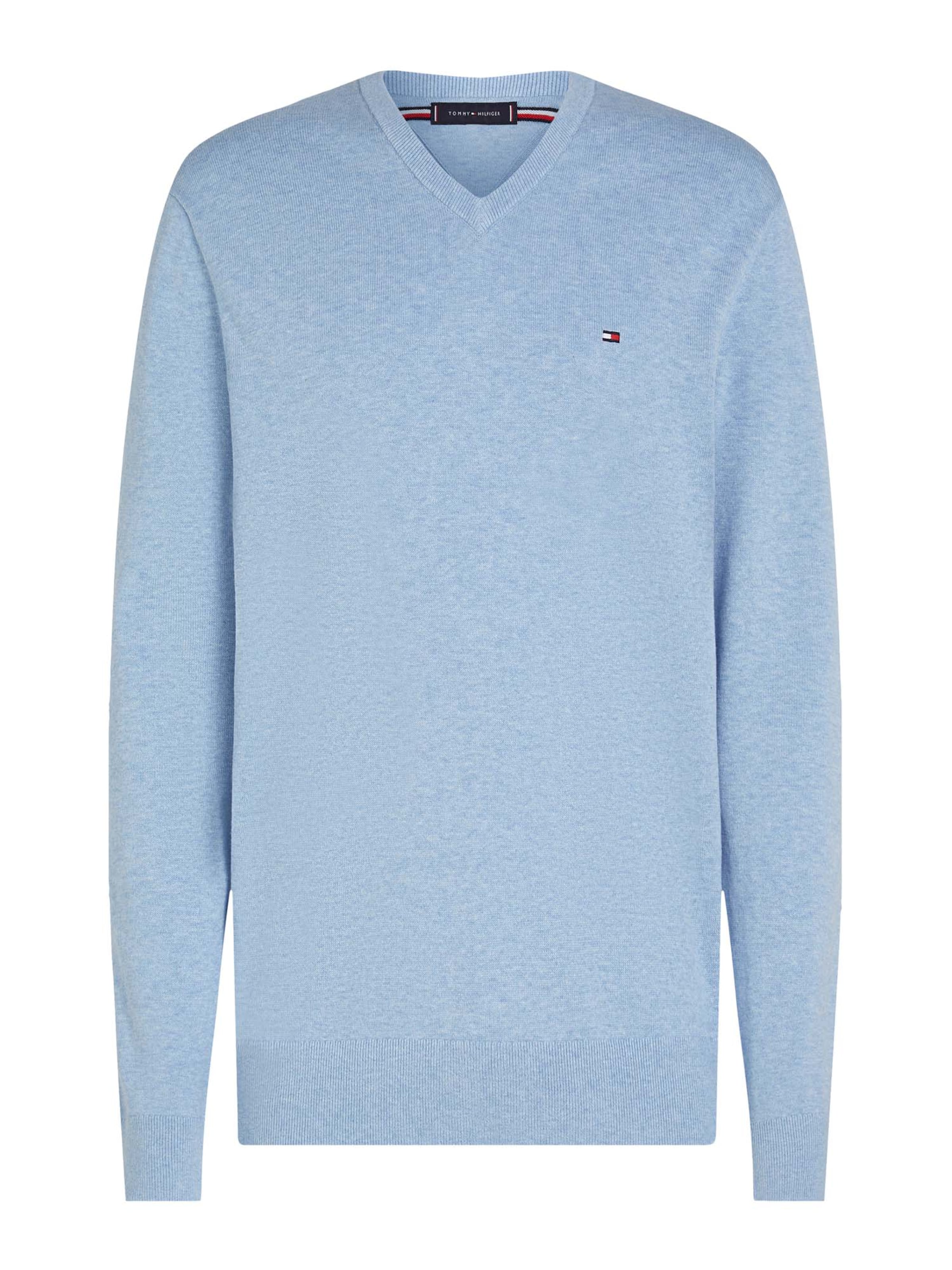zils TOMMY HILFIGER Džemperis 'ESSENTIAL': no priekšpuses