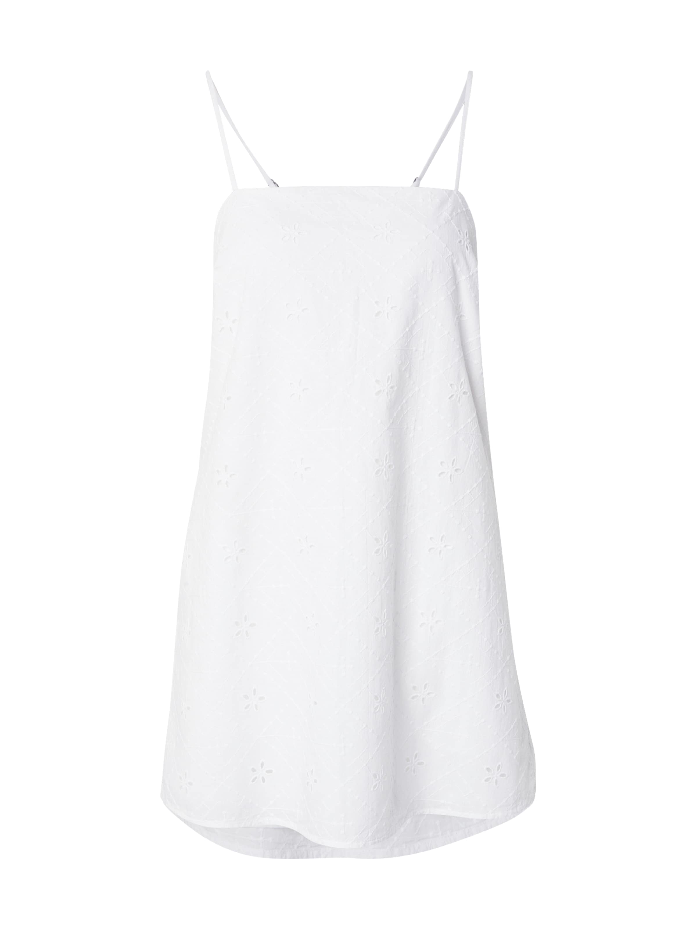 HOLLISTER - Vestido 'PRETTY' en blanco: frente