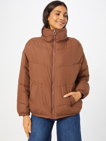 HOLLISTER Winter jacket in Brown: front