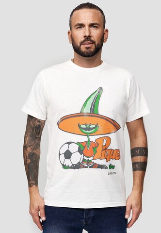 Recovered Shirt 'FIFA World Cup 1986' in Beige: front