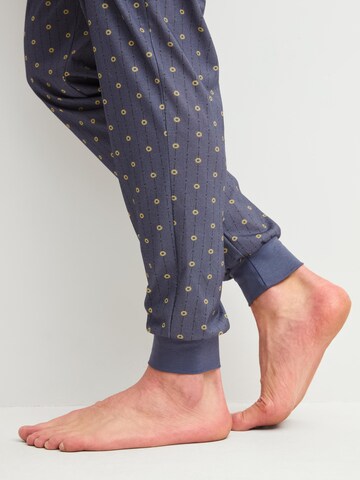 CALIDA Pajamas long 'Relax Imprint' in Blue
