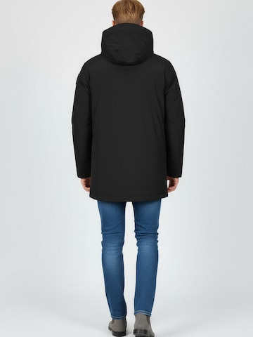 Blauer Winterjas 'Chester' in Zwart