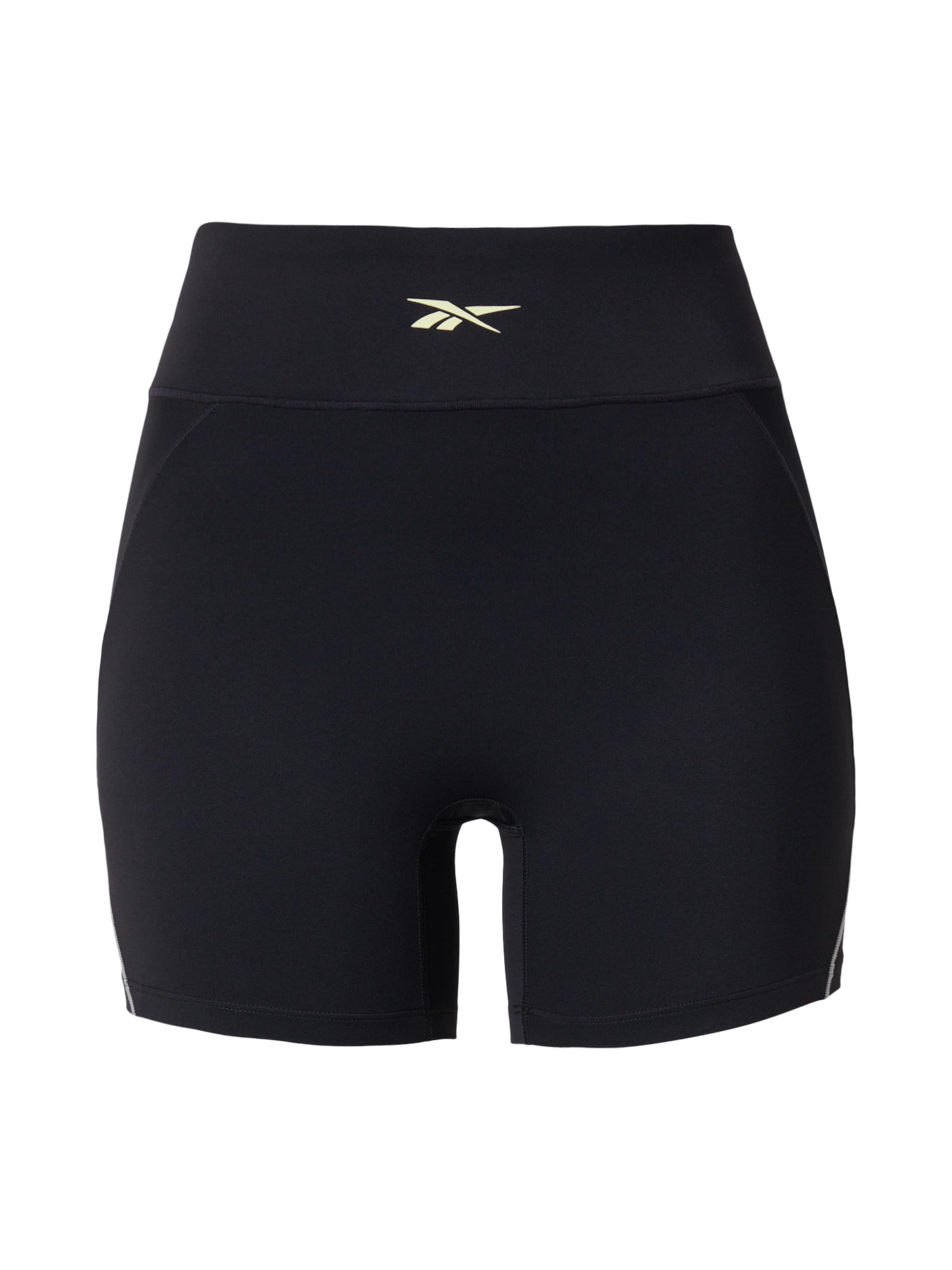 Reebok Skinny Sportshorts in Schwarz: Vorderseite