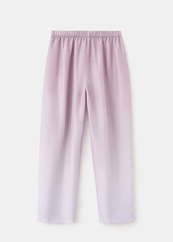 MANGO Pajama Pants 'Habi' in Purple