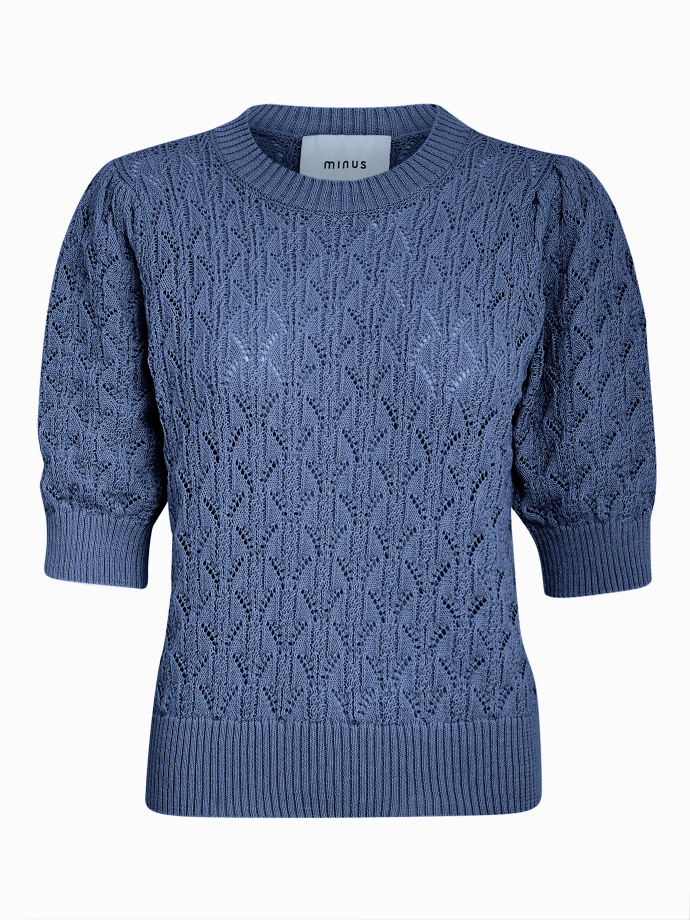 minus Svetr 'Lamina' – modrá: přední strana