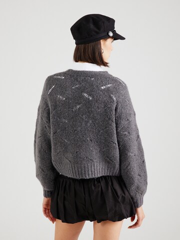 ONLY Strickjacke 'ONLAYA' in Grau