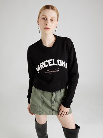 AÉROPOSTALE Sweatshirt in Zwart: voorkant