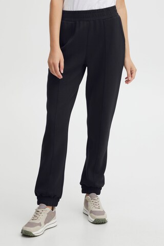 Oxmo Tapered Pants 'OXPEARL' in Black: front