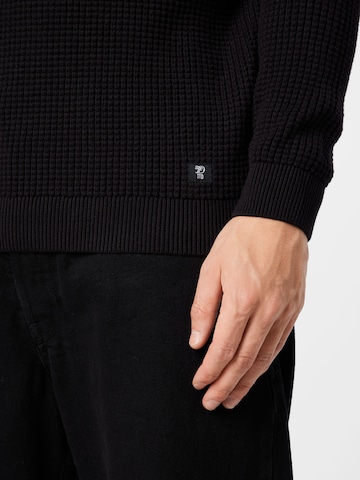 TOM TAILOR DENIM Pullover in Schwarz