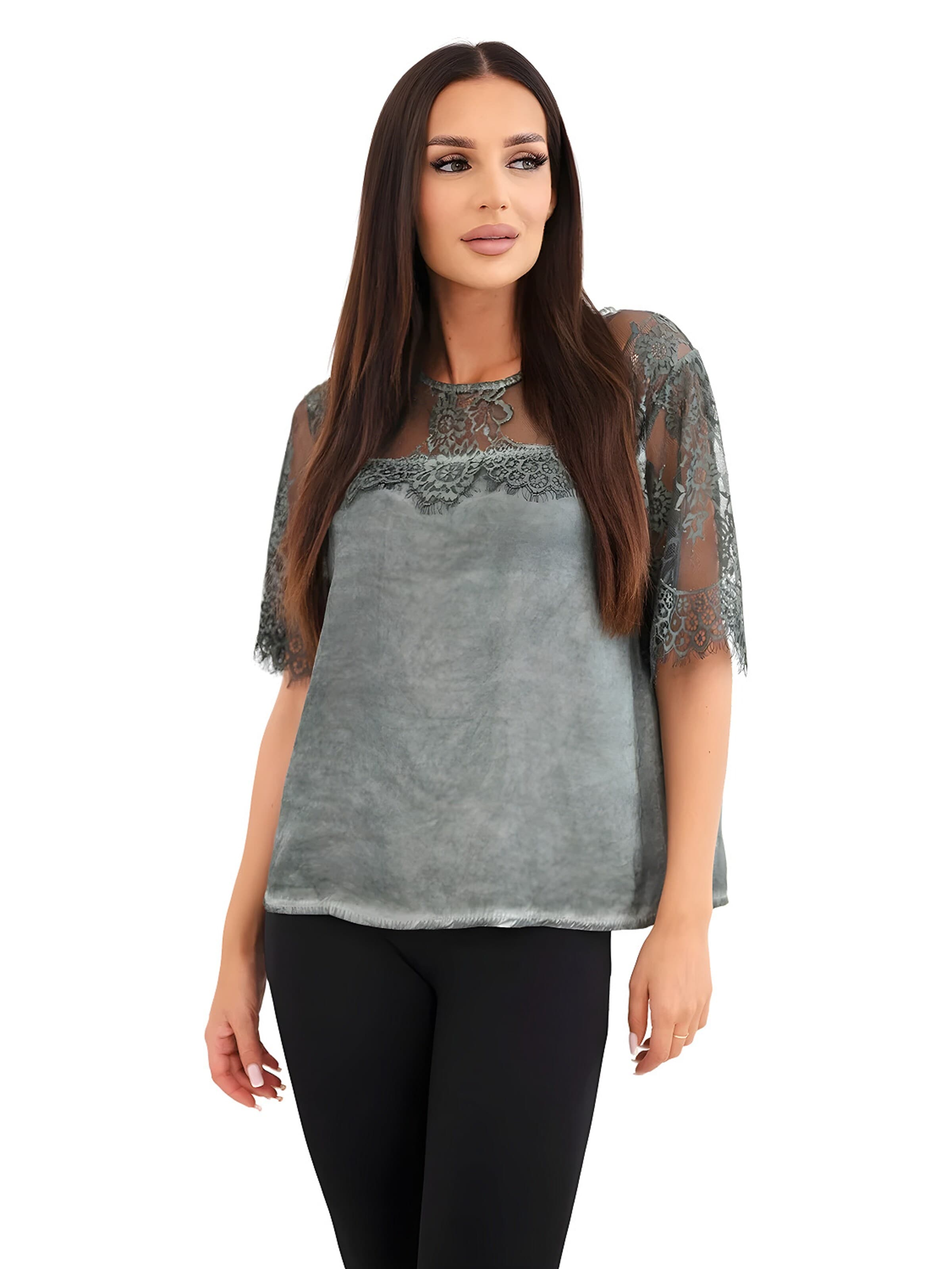 Lumera Bluse 'Cosima'‌‌‌‌‌‌‌‌ in Grün: Vorderseite
