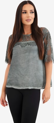 Lumera Bluse 'Cosima' in Grün: Vorderseite