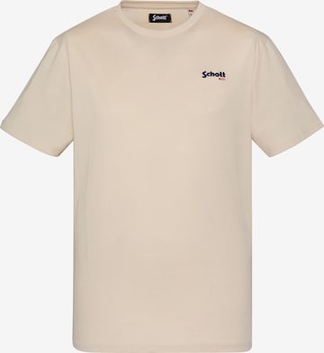 Schott NYC Shirt in Beige: Vorderseite