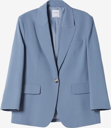 Bershka Blazer | modra barva: sprednja stran