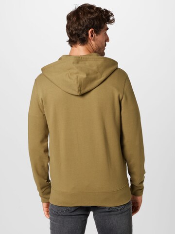 LEVI'S ® Regular Fit Sweatshirt 'Original Zip-Up Hoodie' in Grün