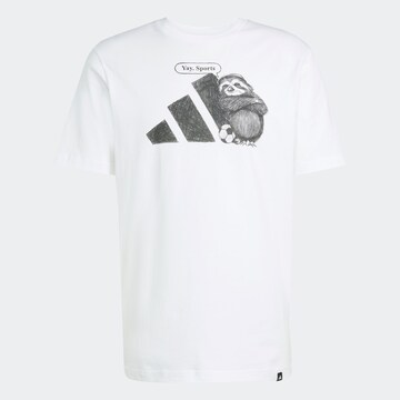 ADIDAS SPORTSWEAR Λειτουργικό μπλουζάκι σε λευκό: μπροστά