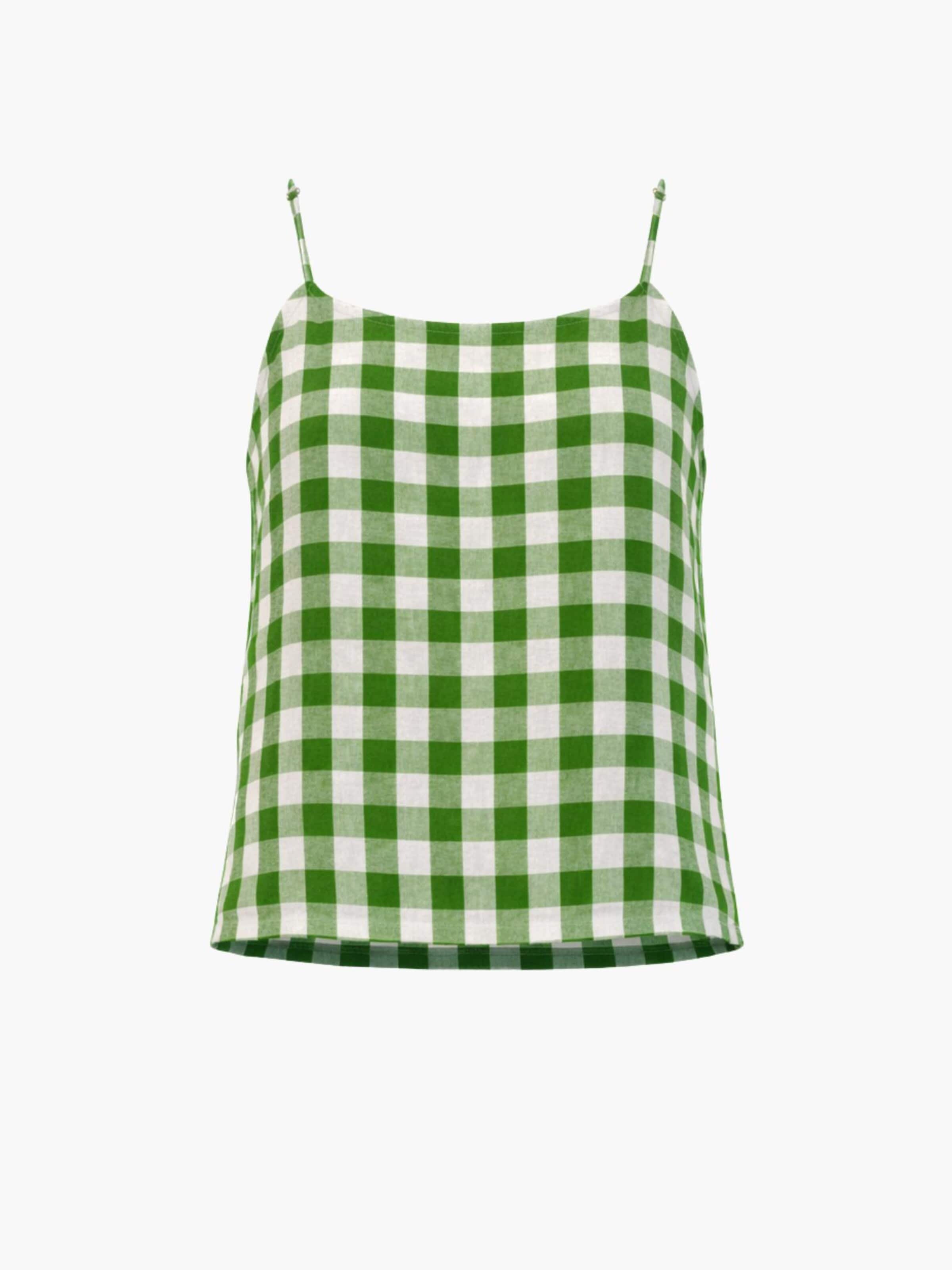 Top 'Hilo' di AmourLinen in verde: frontale