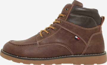 TOMMY HILFIGER Boot 'MINNESOTA' in Brown: front