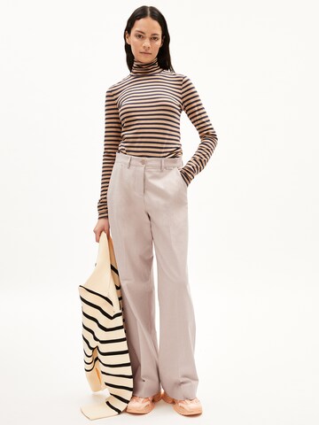 ARMEDANGELS Wide Leg Hose ' LEANDRAA HANDAAS ' in Beige