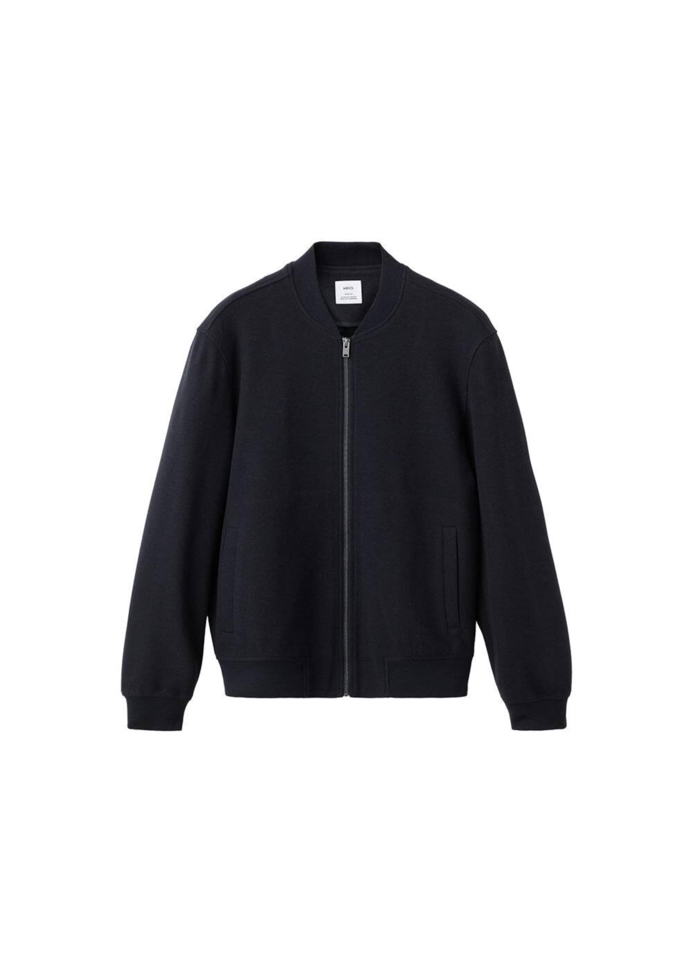 MANGO MAN Sweatjacke 'Alludiab' in Blau: Vorderseite