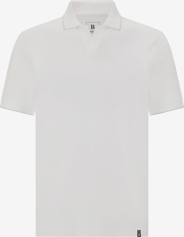 Boggi Milano Poloshirt 'B Tech' in Weiß: Vorderseite