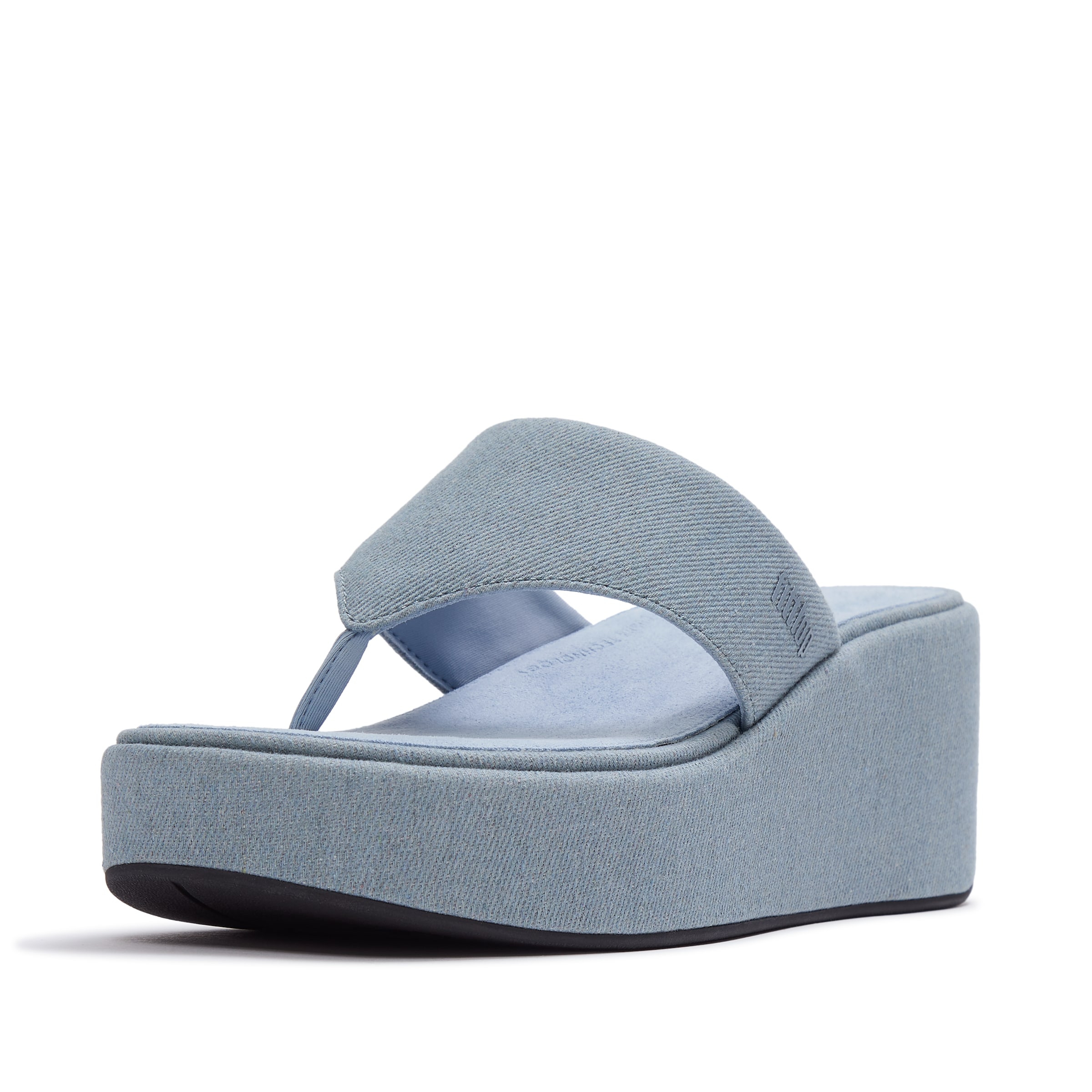 FitFlop T-Bar Sandals 'Dianette' in Blue: front