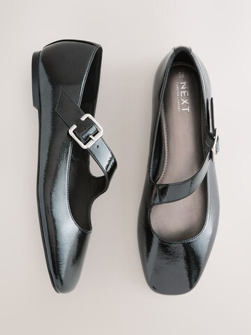 Next Riemchenballerina 'Forever Comfort' in Schwarz