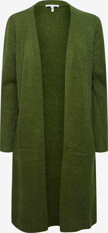 b.young Gebreid vest in Groen: voorkant