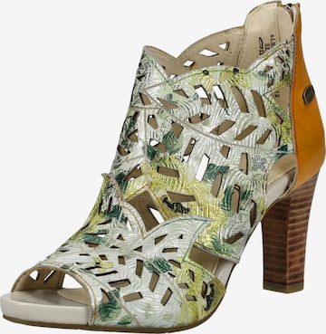 Escarpins à plateforme Laura Vita en argent : devant