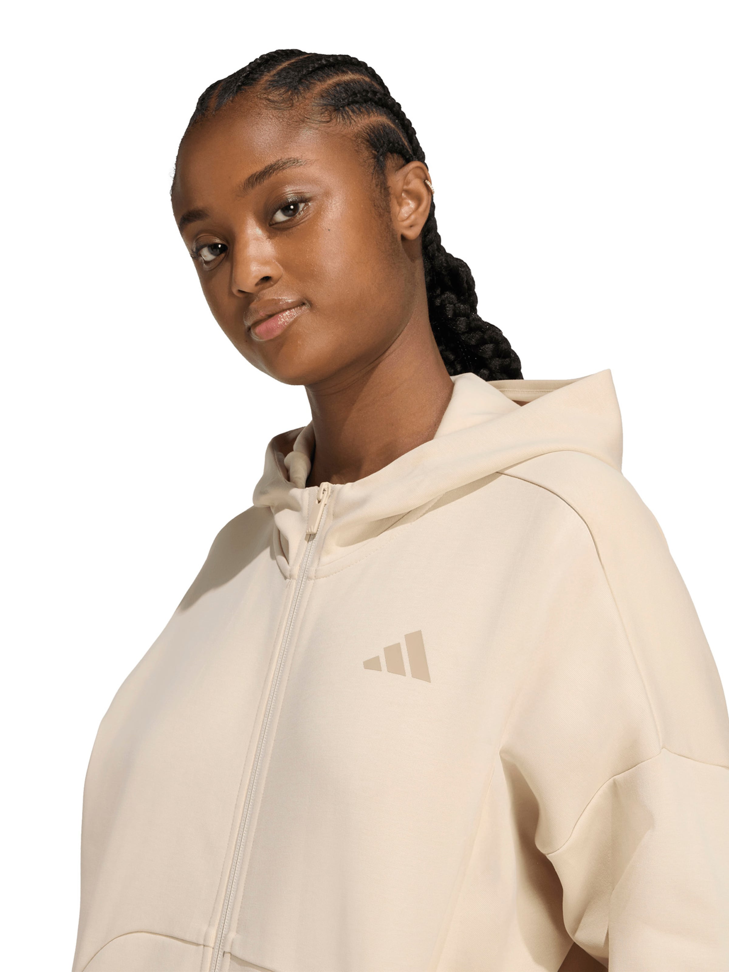 smėlio ADIDAS SPORTSWEAR Sportinis džemperis 'FI'