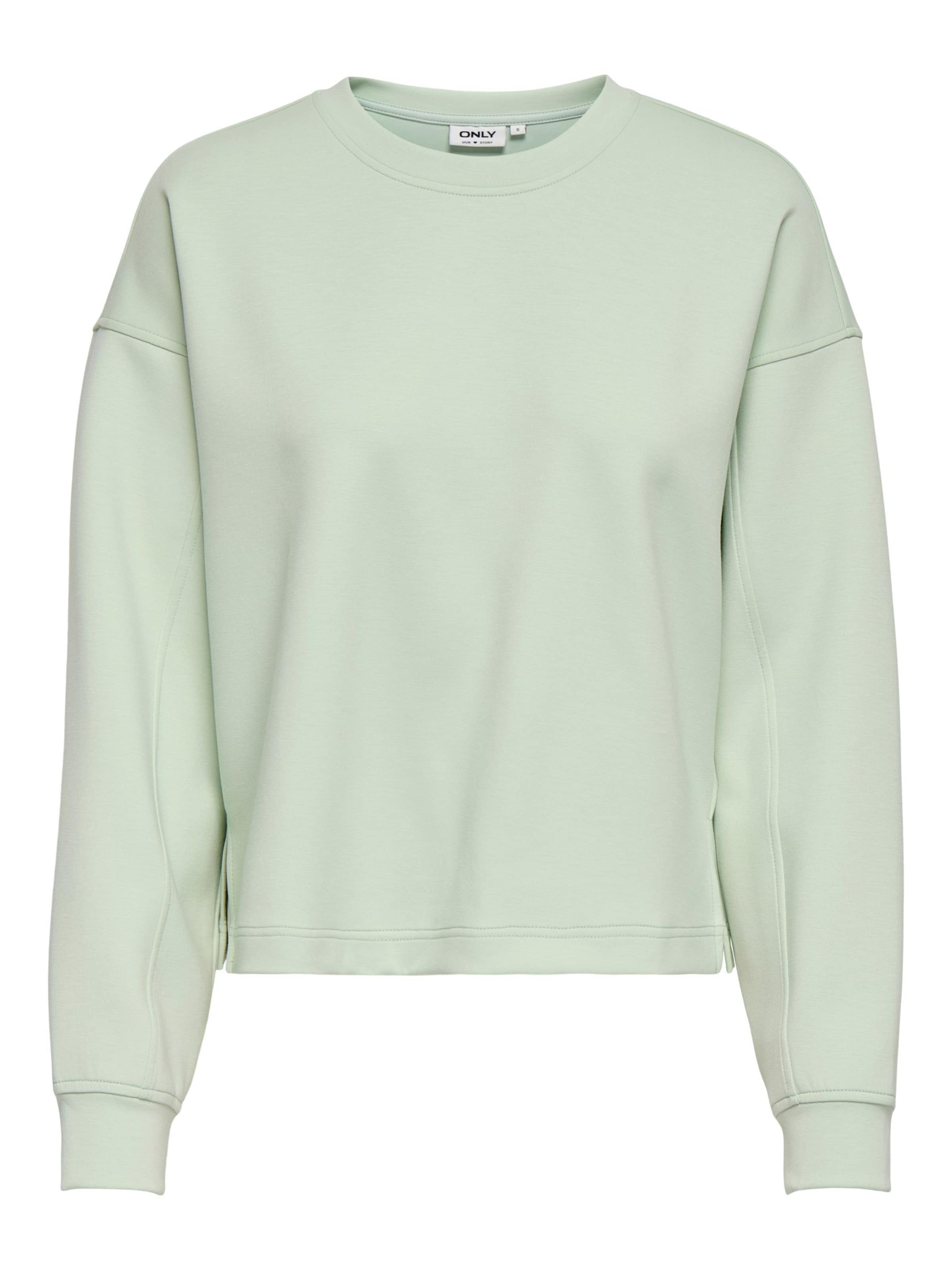 ONLY Sweatshirt 'ONLalina' in Green: front