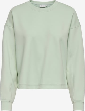 ONLY Sweatshirt 'ONLalina' in Green: front