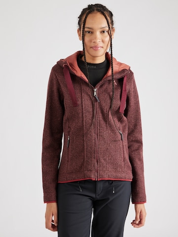 Schöffel Athletic Fleece Jacket 'Aurora' in Red: front