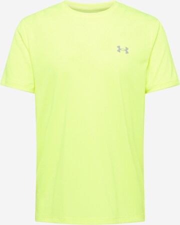 UNDER ARMOUR Performance Shirt 'Launch' in Green: front