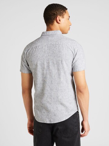 QS Slim Fit Hemd in Grau