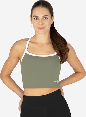 Circle Five Sporttop 'Sporttop mit integrierten Cups' in Grün: Vorderseite