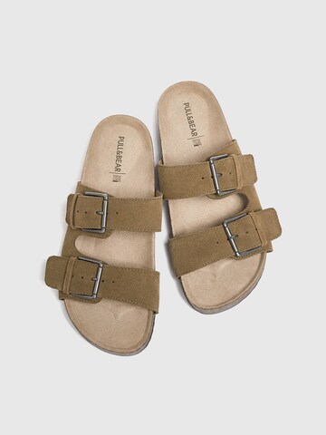 Pull&Bear Pantolette in Braun