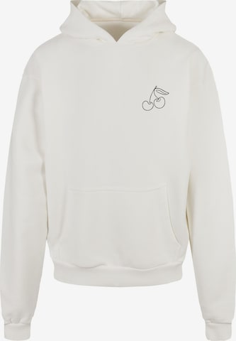 Merchcode Sweatshirt 'Cherry' in White: front