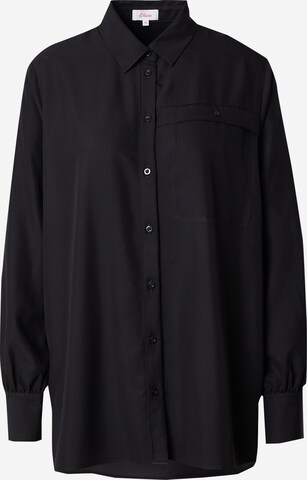 s.Oliver Bluse in Schwarz: predná strana