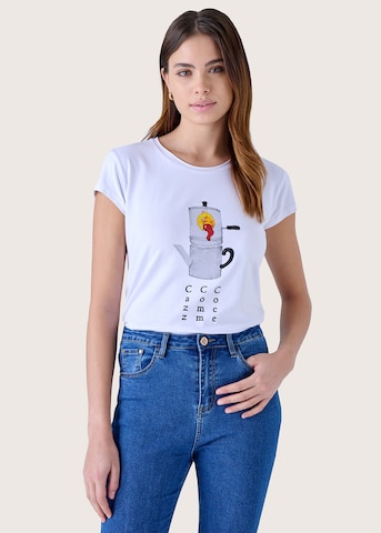 T-shirt 'Sandra' Camomilla en blanc : devant