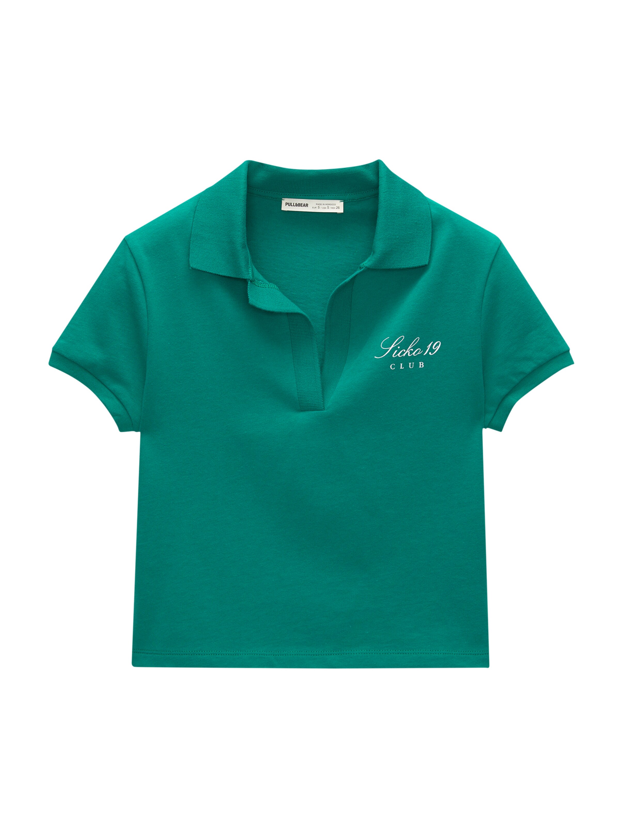 Pull&Bear Tričko - Zelená: predná strana