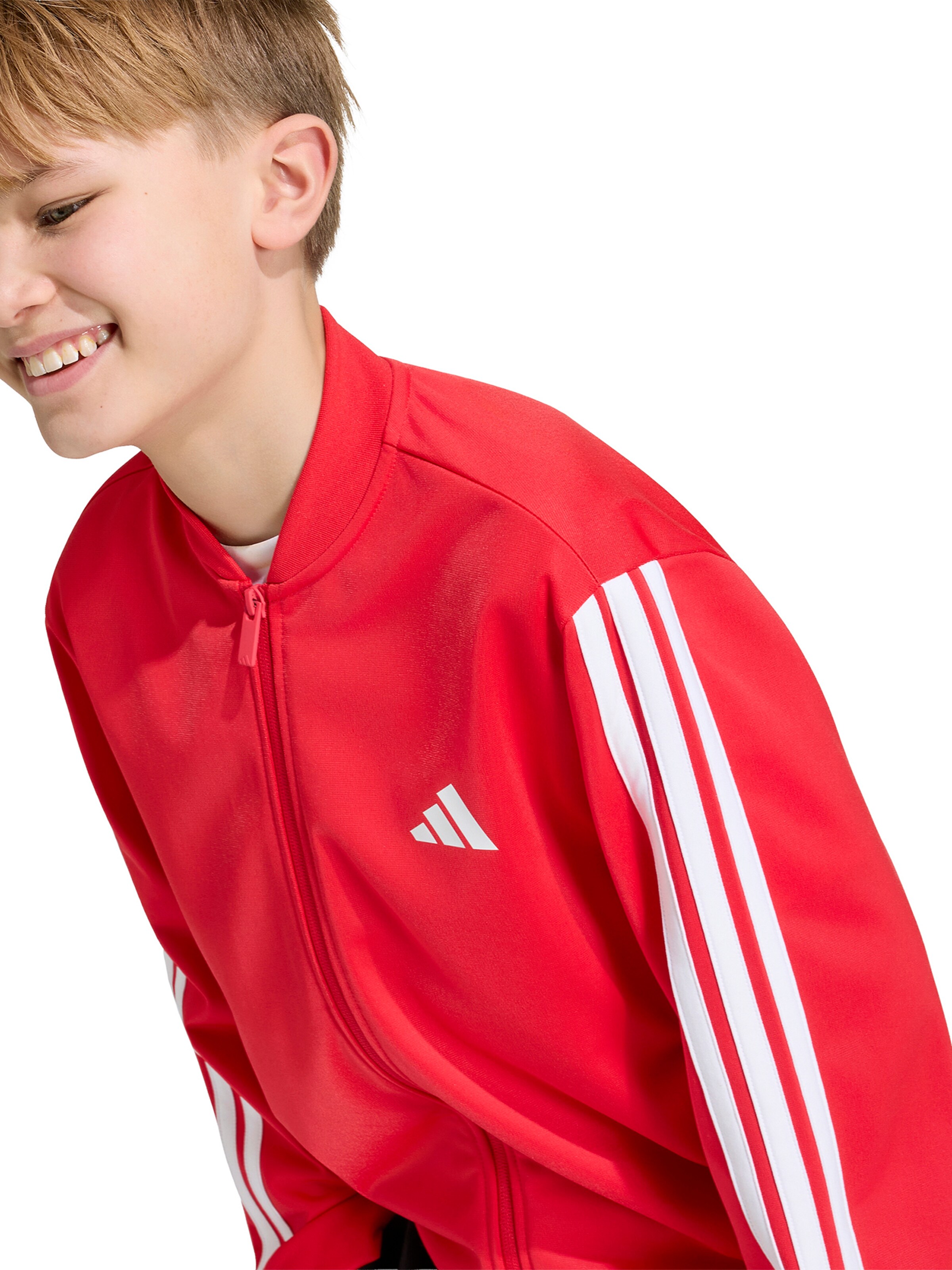 Bluză cu fermoar sport de la ADIDAS SPORTSWEAR pe roșu
