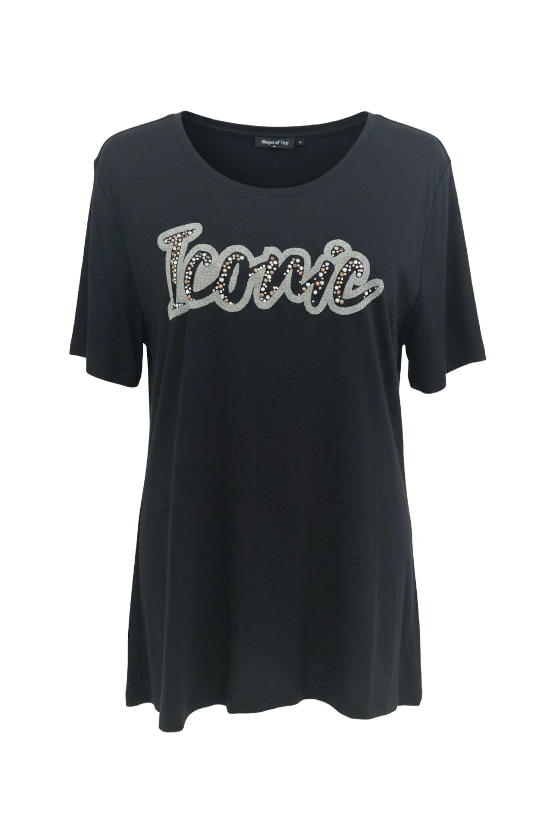 Shape Of You T-Shirt in Schwarz: Vorderseite